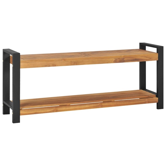 vidaXL Sitzbank 120 cm Massivholz Teak