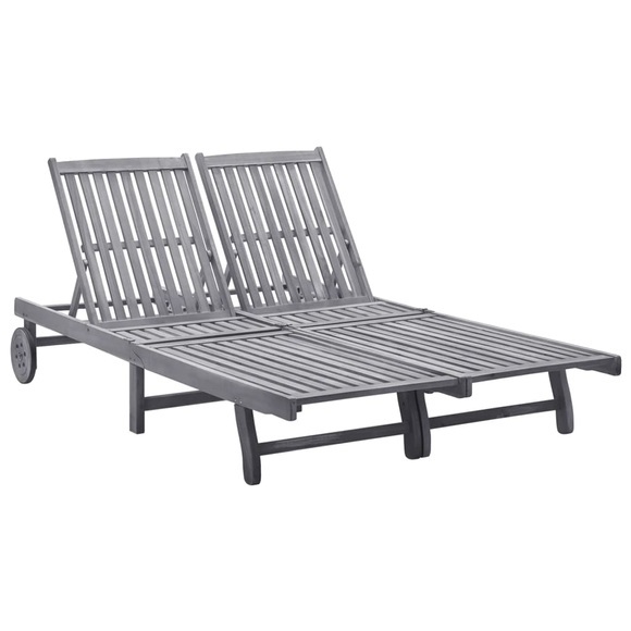 vidaXL Sonnenliegen 2 Stk. Massivholz Akazie