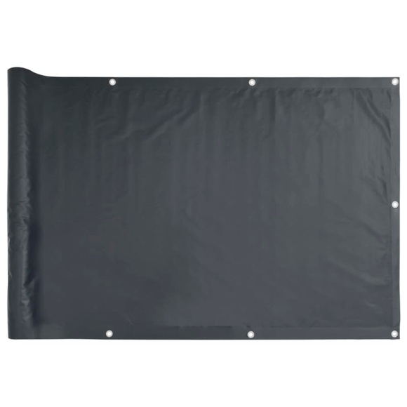 vidaXL Balkon-Sichtschutz Anthrazit 75x500 cm Oxford-Gewebe
