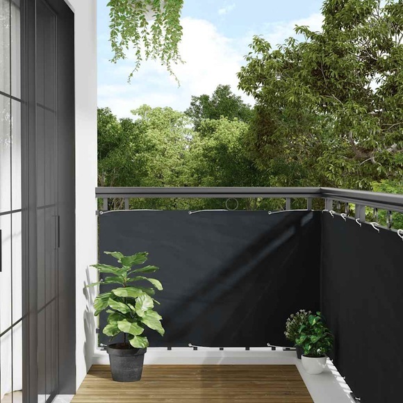 vidaXL Balkon-Sichtschutz Anthrazit 90x500 cm Oxford-Gewebe