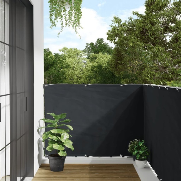 vidaXL Balkon-Sichtschutz Anthrazit 120x400 cm Oxford-Gewebe