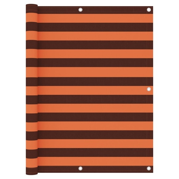 vidaXL Balkon-Sichtschutz Orange und Braun 120x300 cm Oxford-Gewebe