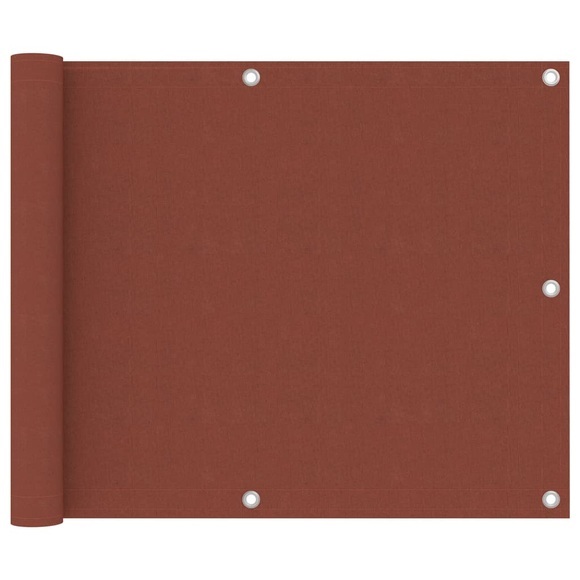 vidaXL Balkon-Sichtschutz Terracotta-Rot 75x300 cm Oxford-Gewebe
