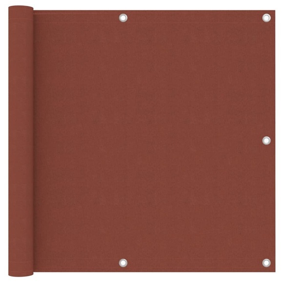 vidaXL Balkon-Sichtschutz Terracotta-Rot 90x300 cm Oxford-Gewebe