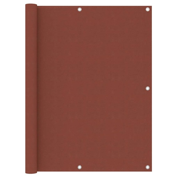 vidaXL Balkon-Sichtschutz Terracotta-Rot 120x300 cm Oxford-Gewebe