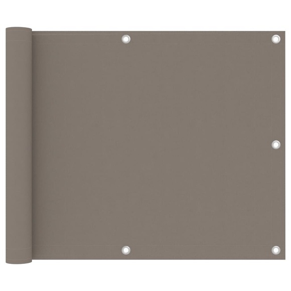 vidaXL Balkon-Sichtschutz Taupe 75x300 cm Oxford-Gewebe
