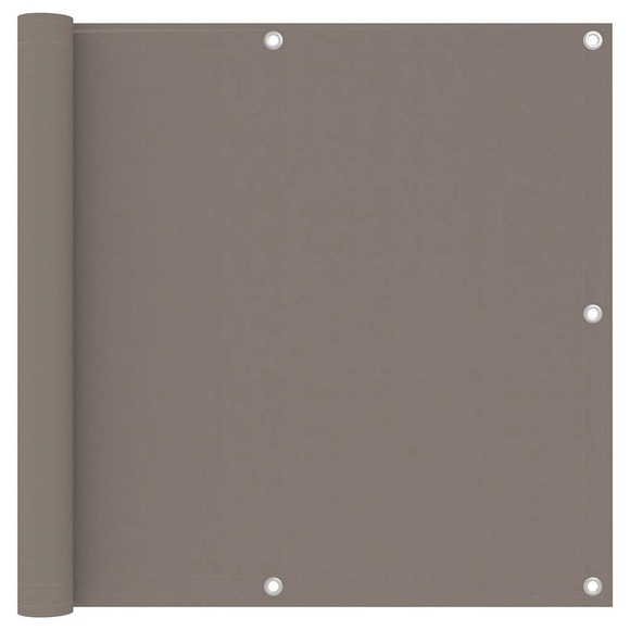 vidaXL Balkon-Sichtschutz Taupe 90x300 cm Oxford-Gewebe