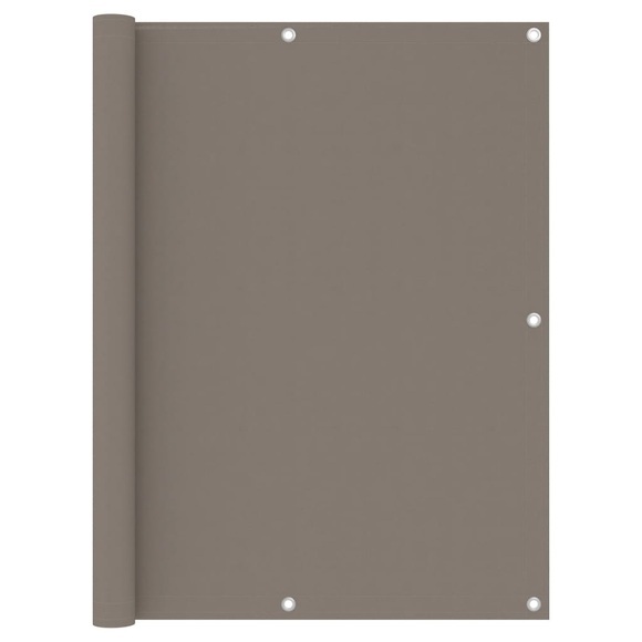 vidaXL Balkon-Sichtschutz Taupe 120x300 cm Oxford-Gewebe