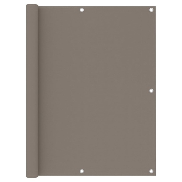 vidaXL Balkon-Sichtschutz Taupe 120x600 cm Oxford-Gewebe