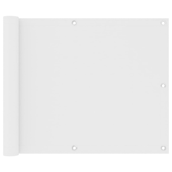 vidaXL Balkon-Sichtschutz Weiß 75x300 cm Oxford-Gewebe