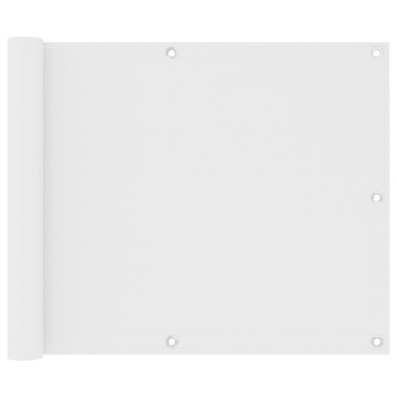 vidaXL Balkon-Sichtschutz Weiß 75x300 cm Oxford-Gewebe
