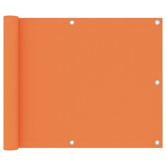 vidaXL Balkon-Sichtschutz Orange 75x500 cm Oxford-Gewebe