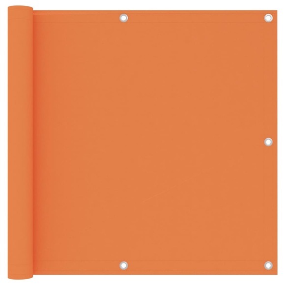vidaXL Balkon-Sichtschutz Orange 90x500 cm Oxford-Gewebe