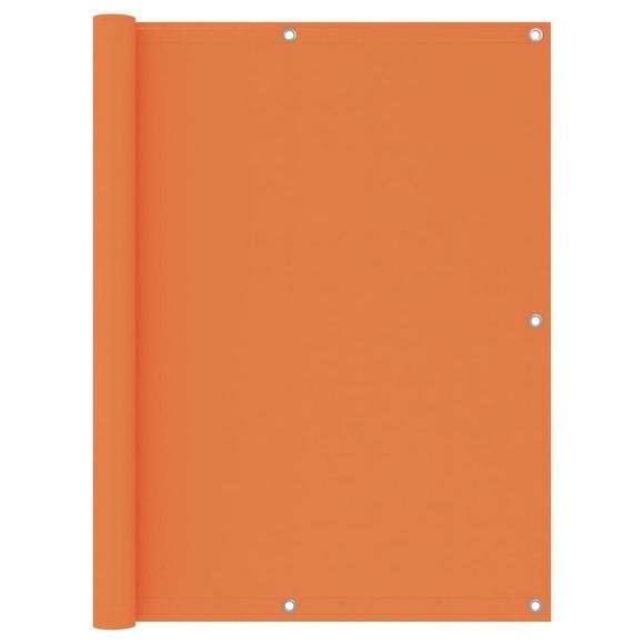 vidaXL Balkon-Sichtschutz Orange 120x400 cm Oxford-Gewebe