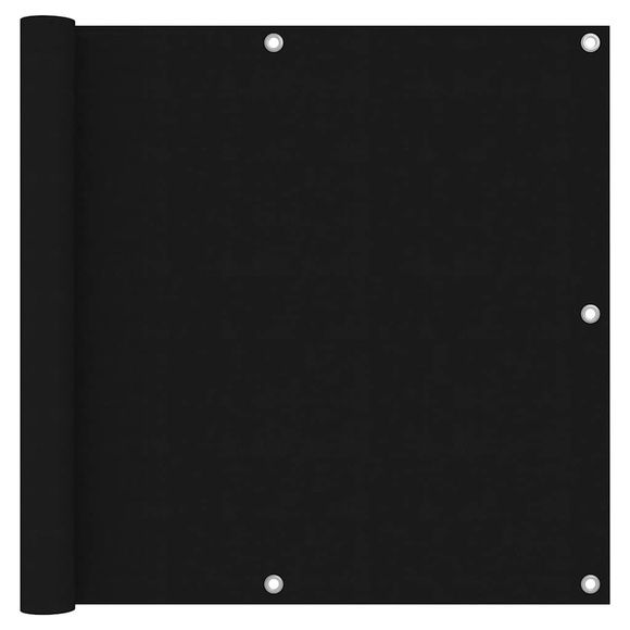 vidaXL Balkon-Sichtschutz Schwarz 90x300 cm Oxford-Gewebe