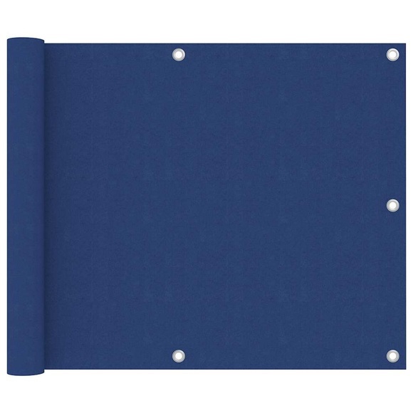 vidaXL Balkon-Sichtschutz Blau 75x400 cm Oxford-Gewebe