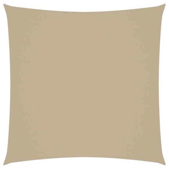 vidaXL Sonnensegel Oxford-Gewebe Quadratisch 5x5 m Beige