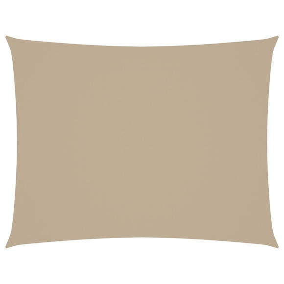 vidaXL Sonnensegel Oxford-Gewebe Rechteckig 6x7 m Beige
