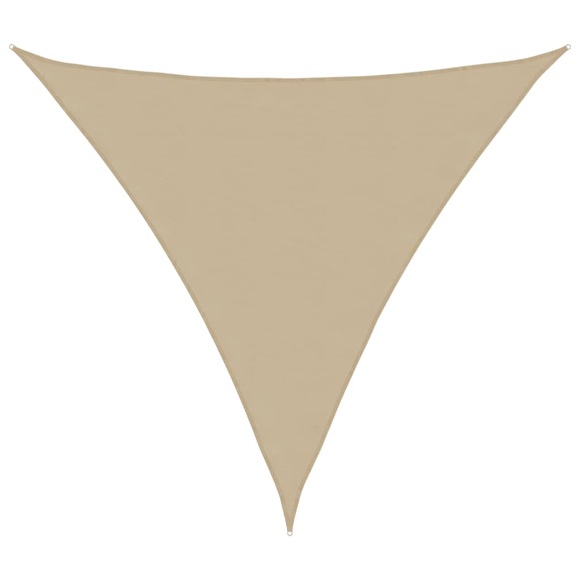 vidaXL Sonnensegel Oxford-Gewebe Dreieckig 4x4x4 m Beige
