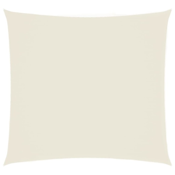vidaXL Sonnensegel Oxford-Gewebe Quadratisch 3x3 m Cremeweiß