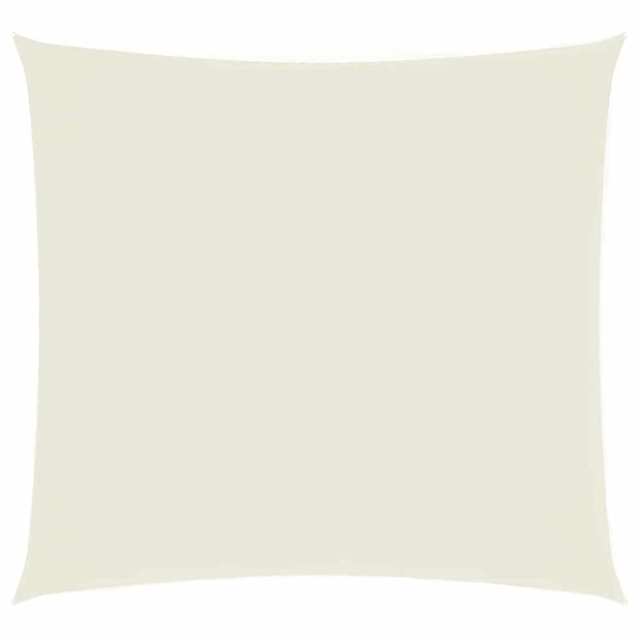 vidaXL Sonnensegel Oxford-Gewebe Quadratisch 3x3 m Cremeweiß