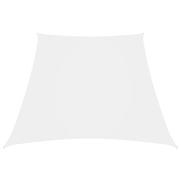 vidaXL Sonnensegel Oxford-Gewebe Trapezförmig 4/5x3 m Weiß