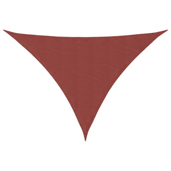 vidaXL Sonnensegel Oxford-Gewebe Dreieckig 3x4x4 m Terrakottarot