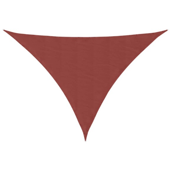 vidaXL Sonnensegel Oxford-Gewebe Dreieckig 4x5x5 m Terracotta-Rot
