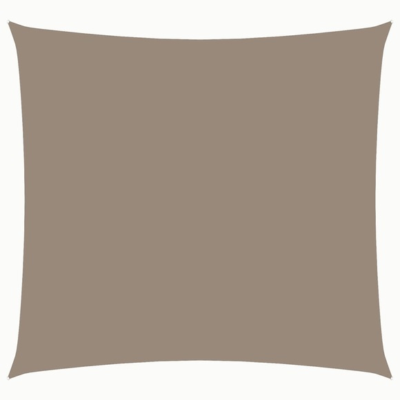 vidaXL Sonnensegel Oxford-Gewebe Quadratisch 4x4 m Taupe