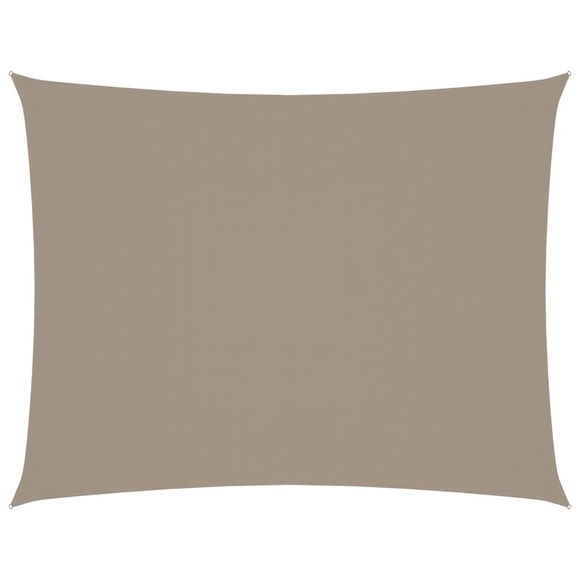 vidaXL Sonnensegel Oxford-Gewebe Rechteckig 3,5x4,5 m Taupe