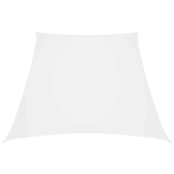 vidaXL Sonnensegel Oxford-Gewebe Trapezförmig 4/5x4 m Weiß