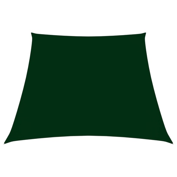 vidaXL Sonnensegel Oxford-Gewebe Trapezförmig 4/5x3 m Dunkelgrün
