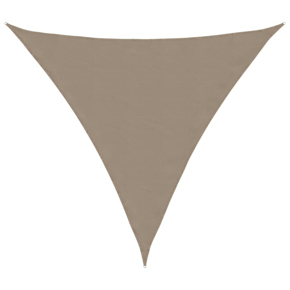 vidaXL Sonnensegel Oxford-Gewebe Dreieckig 5x5x5 m Taupe