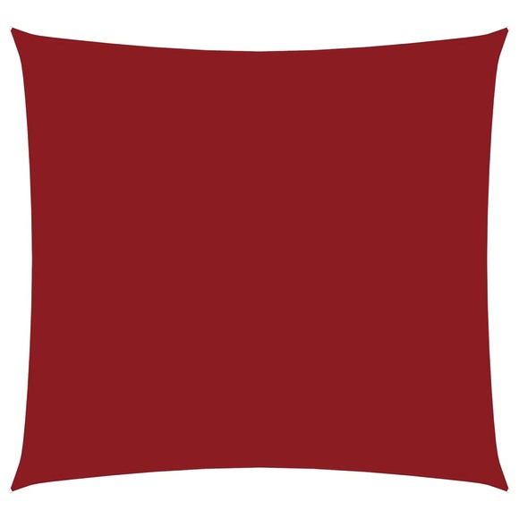 vidaXL Sonnensegel Oxford Gewebe Quadratisch 3,6x3,6 m Rot
