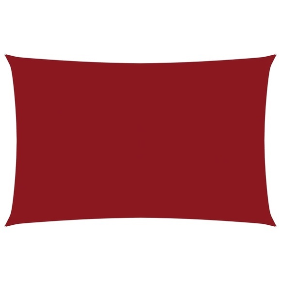 vidaXL Sonnensegel Oxford-Gewebe Rechteckig 2x5 m Rot