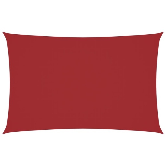 vidaXL Sonnensegel Oxford-Gewebe Rechteckig 2x5 m Rot