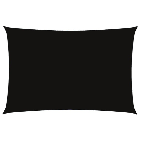 vidaXL Sonnensegel Oxford-Gewebe Rechteckig 2x4 m Schwarz