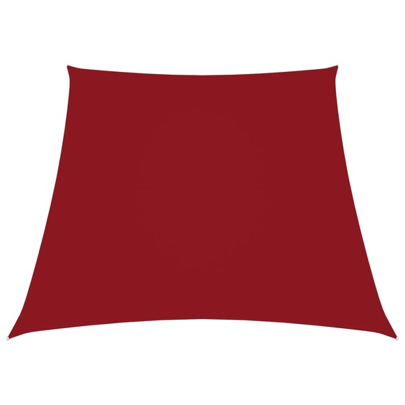vidaXL Sonnensegel Oxford-Gewebe Trapezförmig 3/4x3 m Rot