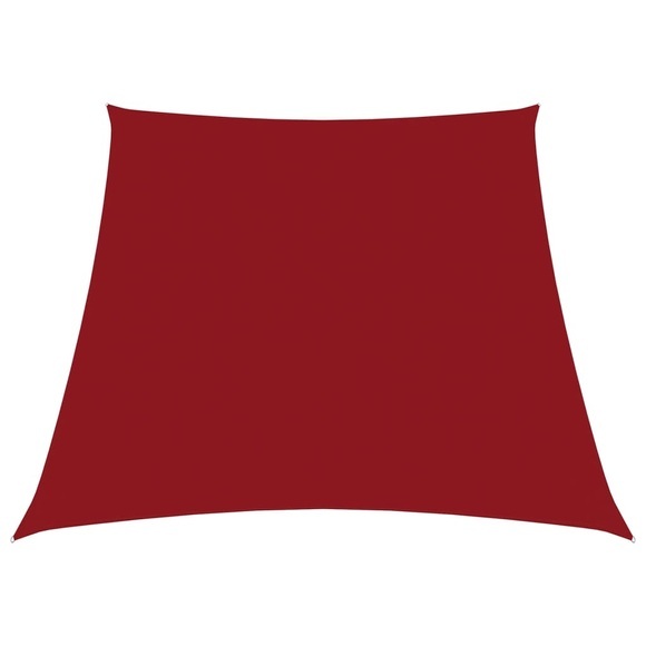 vidaXL Sonnensegel Oxford-Gewebe Trapezförmig 4/5x3 m Rot