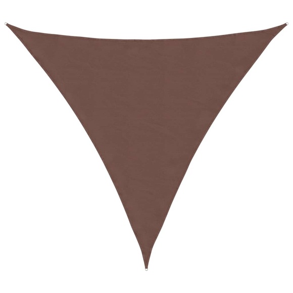 vidaXL Sonnensegel Oxford-Gewebe Dreieckig 3x3x3 m Braun
