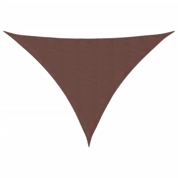 vidaXL Sonnensegel Oxford-Gewebe Dreieckig 5x7x7 m Braun