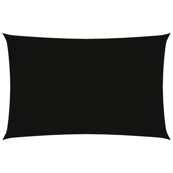 vidaXL Sonnensegel Oxford-Gewebe Rechteckig 2x5 m Schwarz