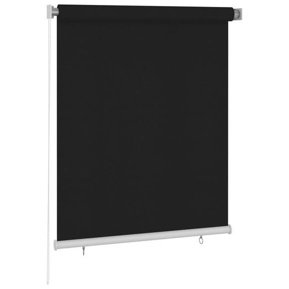 vidaXL Außenrollo 120x140 cm Schwarz