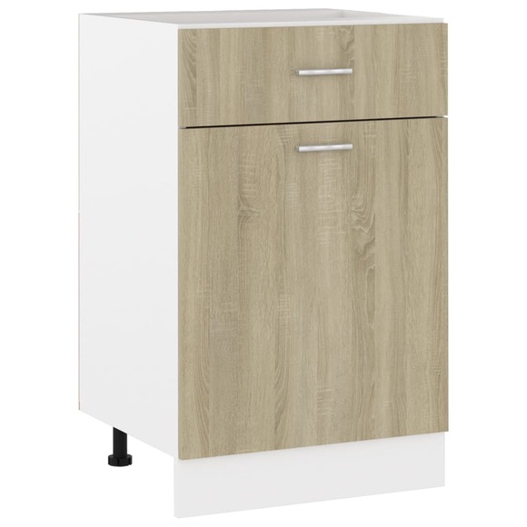vidaXL Schubunterschrank Sonoma-Eiche 50x46x81,5 cm Spanplatte