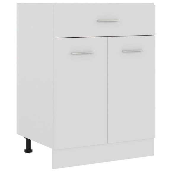vidaXL Schubunterschrank Weiß 60x46x81,5 cm Spanplatte
