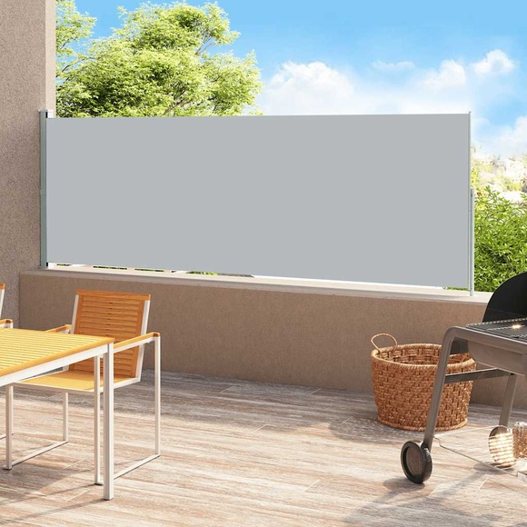 vidaXL Ausziehbare Seitenmarkise 180x500 cm Anthrazit