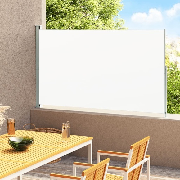 vidaXL Ausziehbare Seitenmarkise 200x300 cm Creme