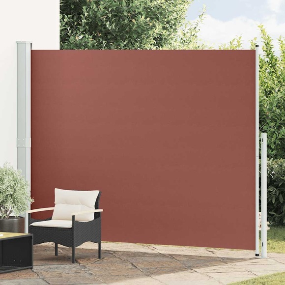 vidaXL Seitenmarkise Ausziehbar 220x300 cm Braun