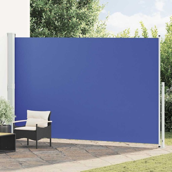 vidaXL Seitenmarkise Ausziehbar 220x500 cm Blau
