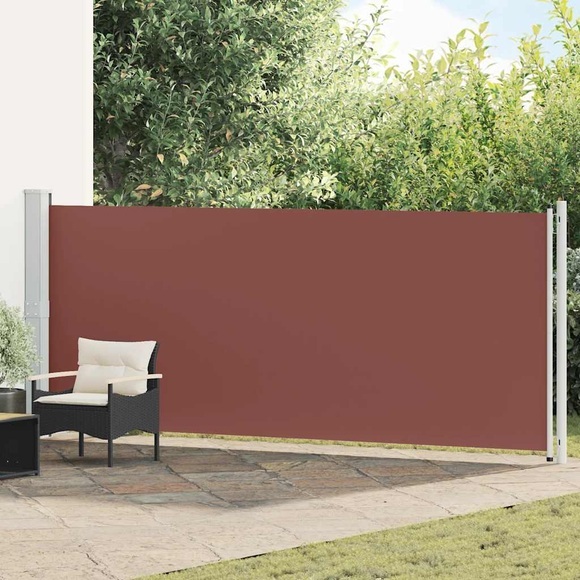 vidaXL Ausziehbare Seitenmarkise 600x160 cm Braun